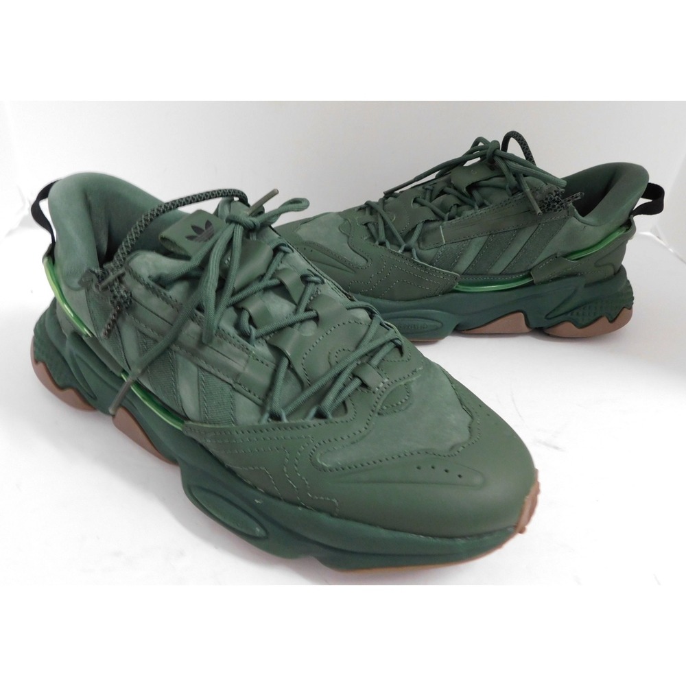 Adidas Originals Green Ozweego Zip Marathon Running Shoes Gz2646 Mens 7.5